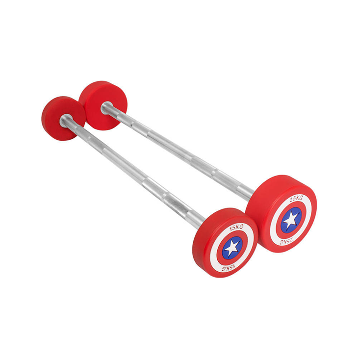 Customized cast iron PU dumbbell factory